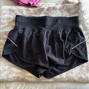 Zella Black Athletic Shorts Moisture-Wicking Lightweight